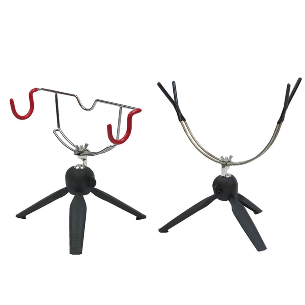 Portable Ice Fishing Rod Holder Double-Head Fish Pole Holder Adjustable Angle Metal Folding Rod Holder for Fishing Gear Winter S