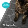 MIGHTY MONKEY Waterproof BPA Free Cat Litter Box Trapping Mat, Easy Clean Floors, Textured Backing, Soft on Sensitive Kitty Paws, Cats Accessories,