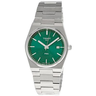 Pánské hodinky T-Classic PRX Nerezová ocel Zelený ciferník Quartz T137.410.11.091.00 100M