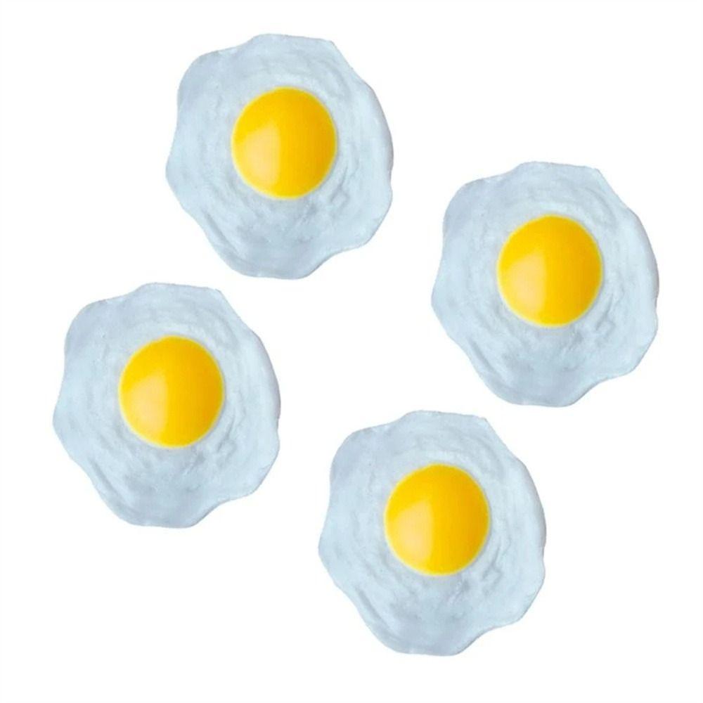 Pretend Play for Adult Kids Toy Fried Egg Squeeze Simulation Fried Egg Squeeze Eggs Fried Egg Toy