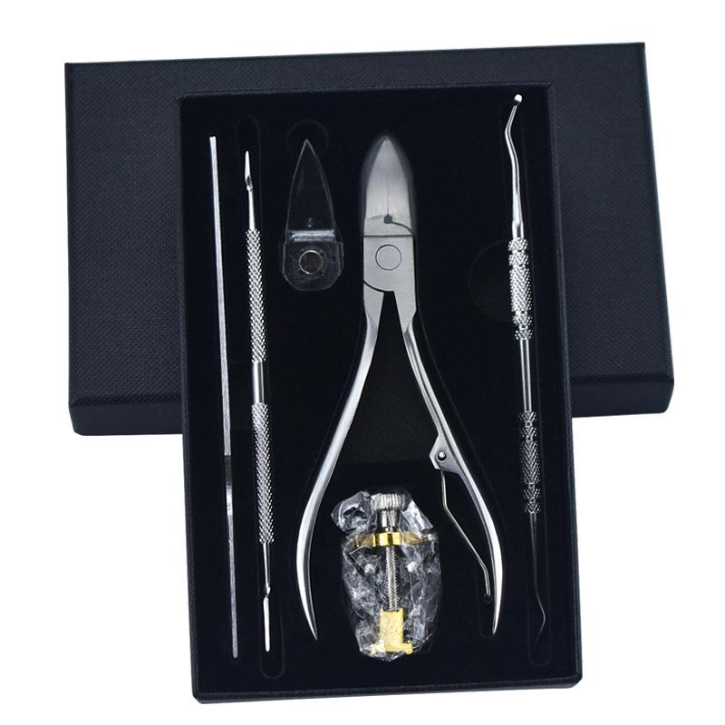 

Набор кусачек для ухода за ногтями 6 шт. Профессиональный ремувер кутикулы Ножницы для вросшего ногтя Педикюрный маникюрный набор Инструменты для ухода за ногами