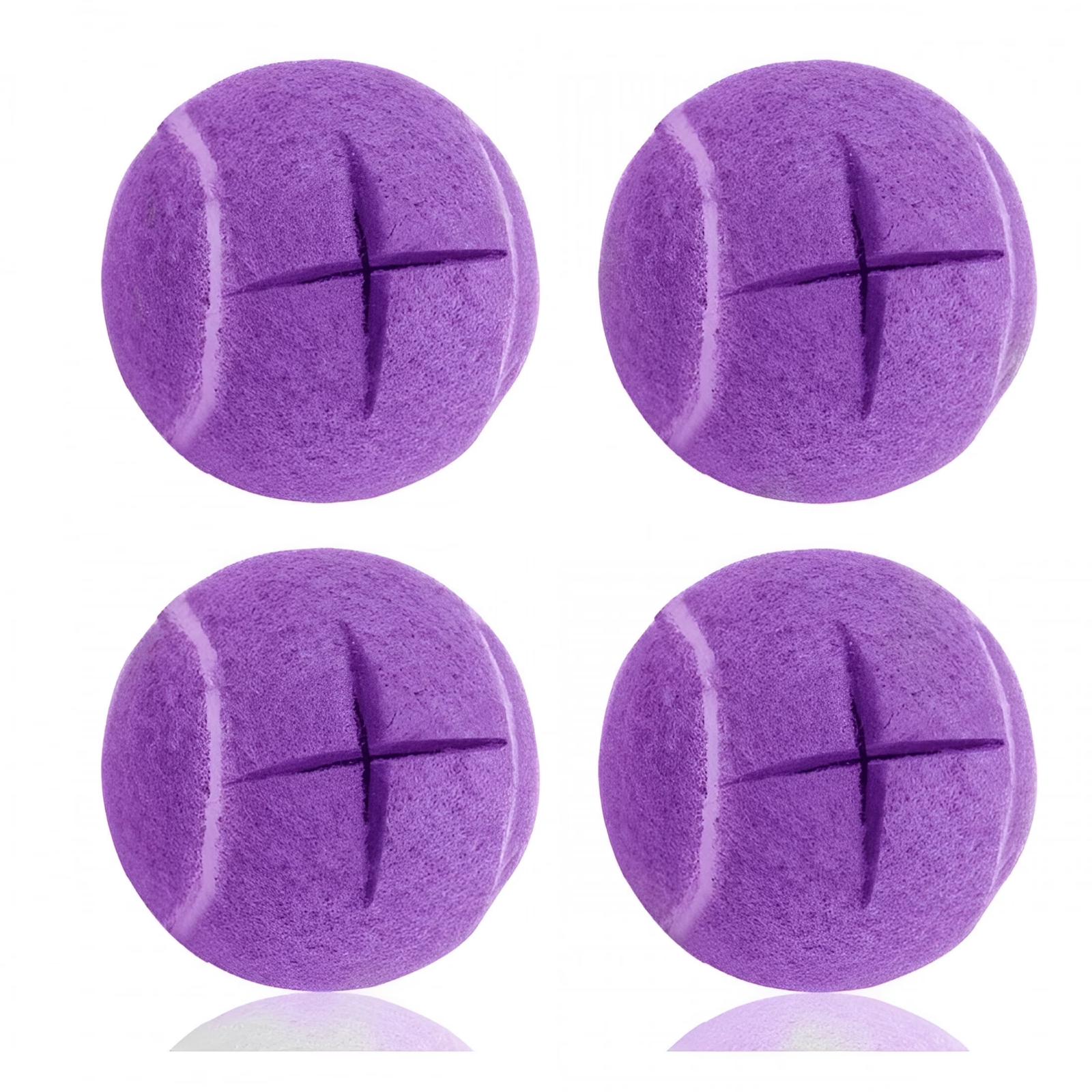 

4 Pcs Precut Walker Tennis Balls For Furniture Legs And Floo One Size