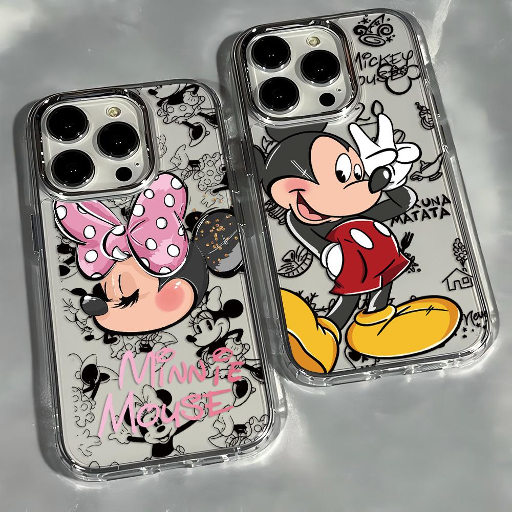 Graffiti M-Mickey Minnies Phone Case For iPhone 17e 17 16e 16 15 14 13 12 11 mini Pro Max X XR XSMAX Air Plus Transparent Cover