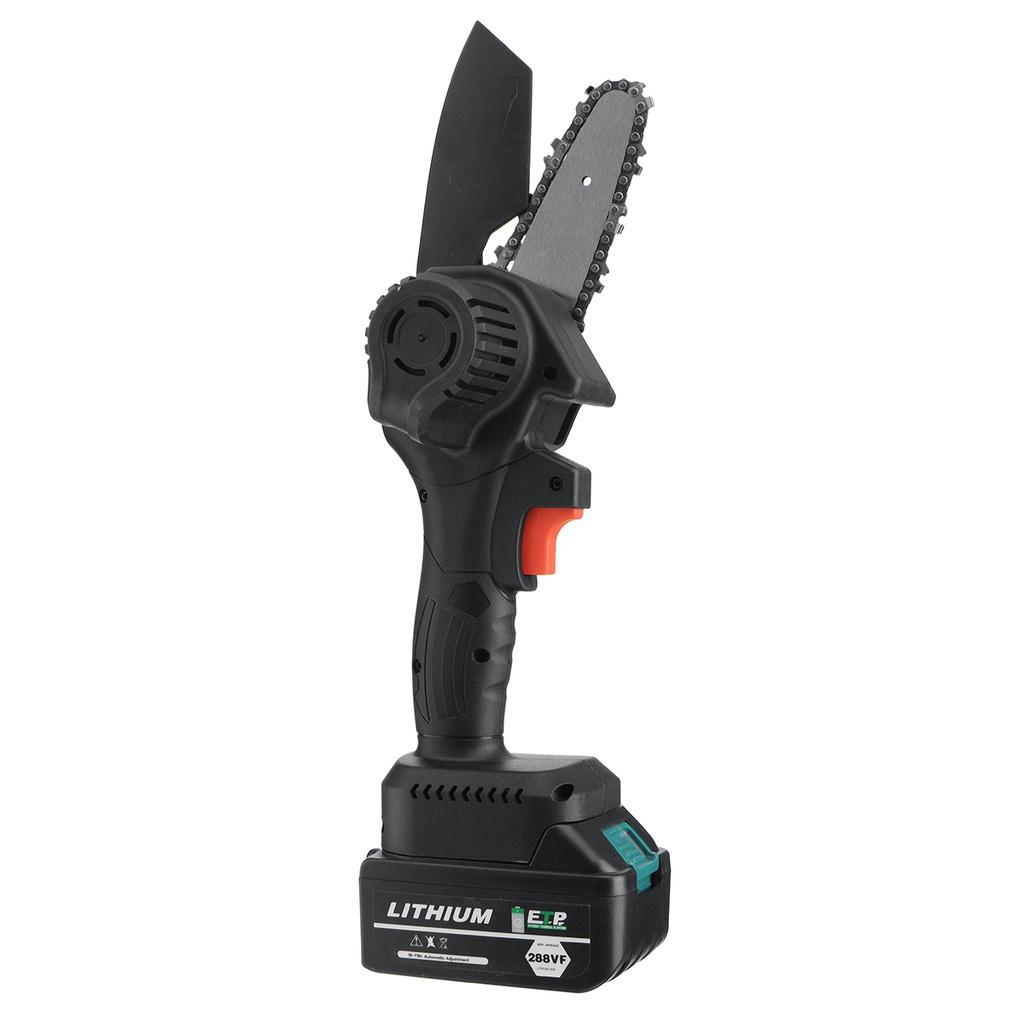 1200W 4 Inches Mini Electric Chain Saw Woodworking Purning Garden Logging Power Tools Adapt to Battery 288Vf