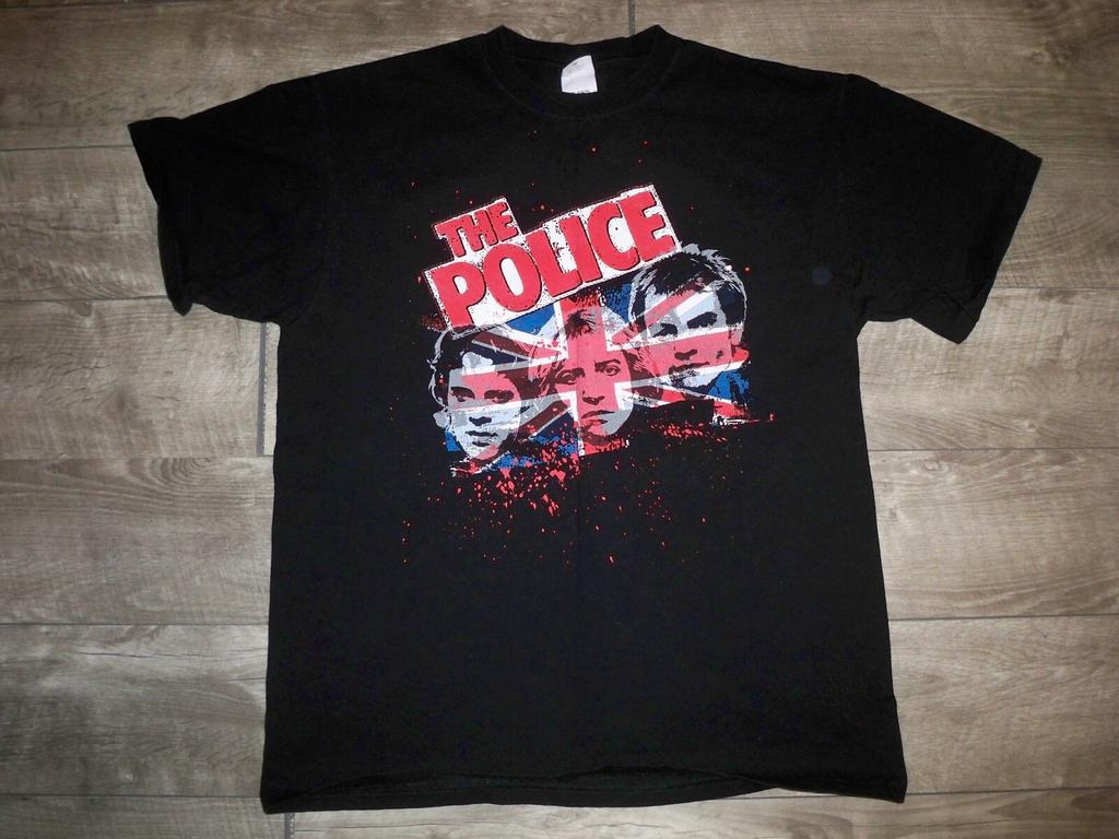 The Police Shirt Concert Band World Tshirt Tee Size LG Short Sleeve Tour Black