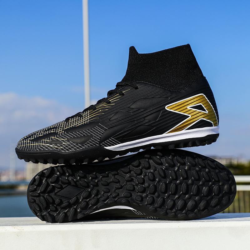 Football Shoes Male High-top Artificial Grassland Training Student Football Game Boots Children Football Boots