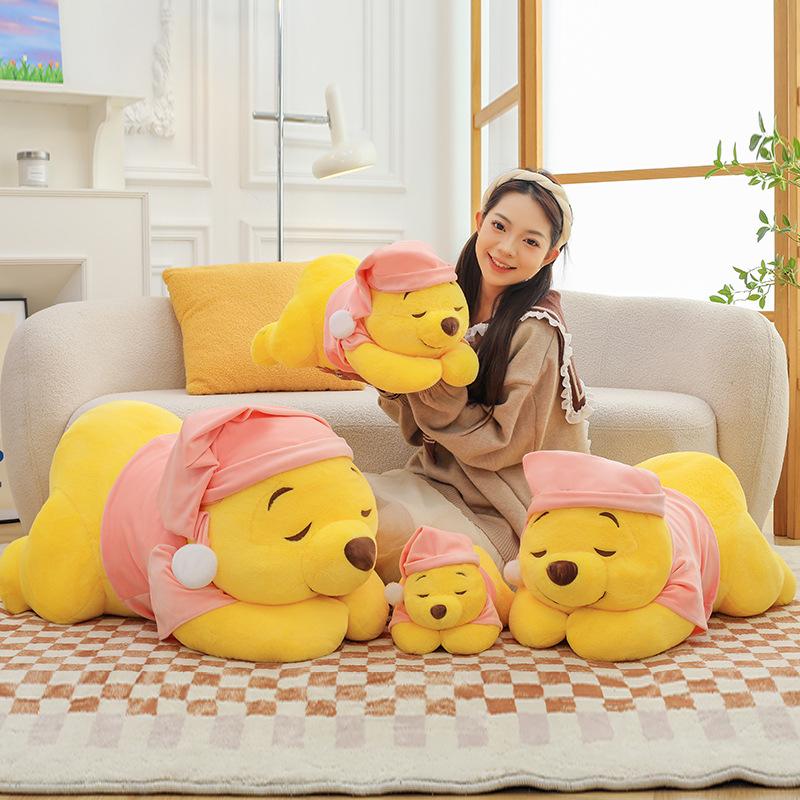 Buttocks Sleeping Winnie the Pooh Plush Toy Cute Puff Bear Doll Sleeping Pillow Gift