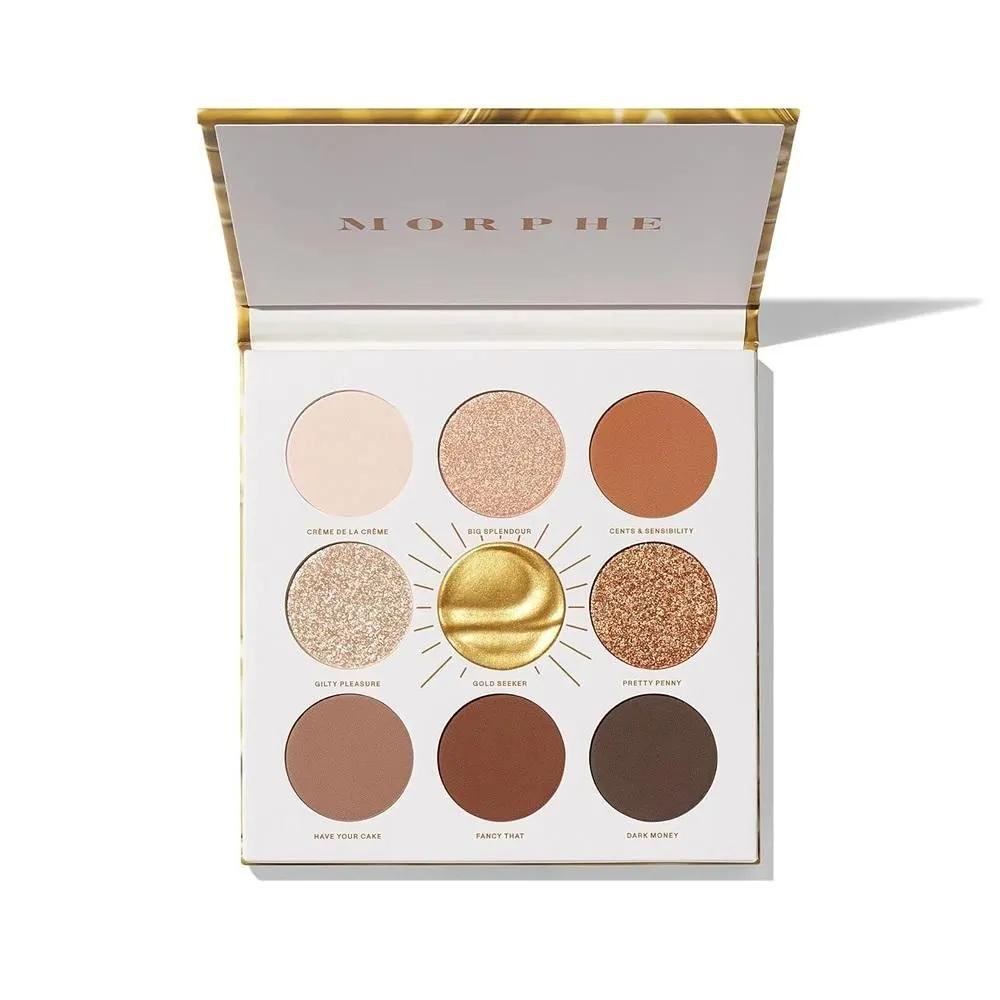 MORPHE Eyeshadow Palette 1 Pack Gold Seeker Morphe Rich & Foiled Artistry Palette - Foil-Effect Eyeshadow