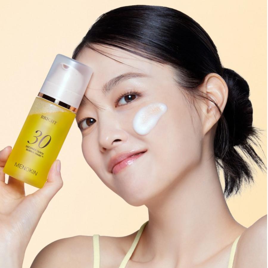 Menokin Masque Mousse Fermeté Rapide 30 Secondes Bright 95ml