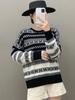 Women's Fashionable European Style Soft Cashmere Sweater, Thick Loose Knit Pullover for Autumn/Winter