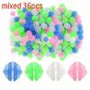 36pcs Bike Wheel Spoke Beads Glow In The Dark Multiple Colorful Steel Wire Spokes Decoration Bicycle Spoke Accessories Decor