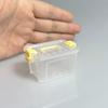 5Pcs Portable Organizer Case Dollhouse Transparent Plastic Storage Box Household Lightweight Storage Boxes