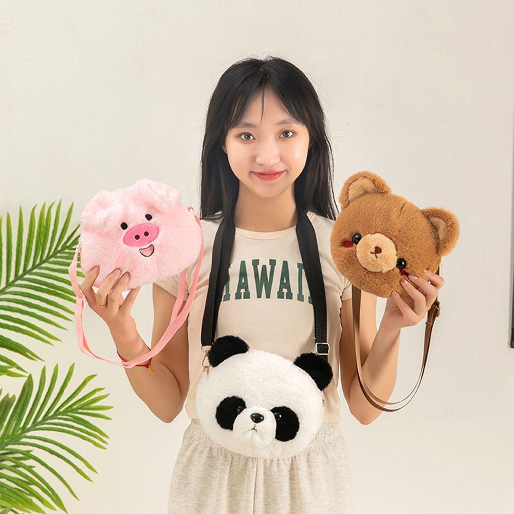 Kids Frog Girl Crossbody Bags Women Handbag Bag Single Shoulder Bag Plush Doll Bag Children Bag