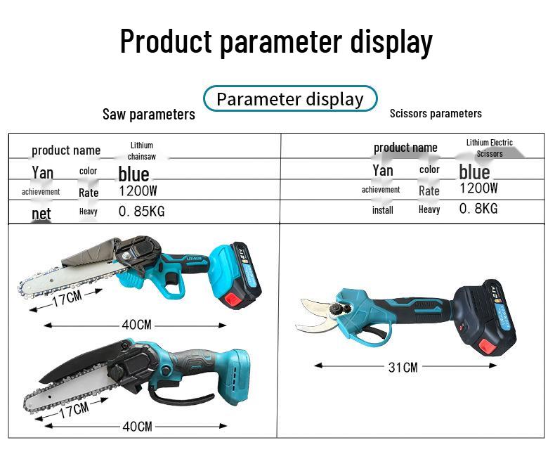 Divine Tool Telescopic Electric Pruning Saw with Lithium Battery for High Branches and Fruit Trees.