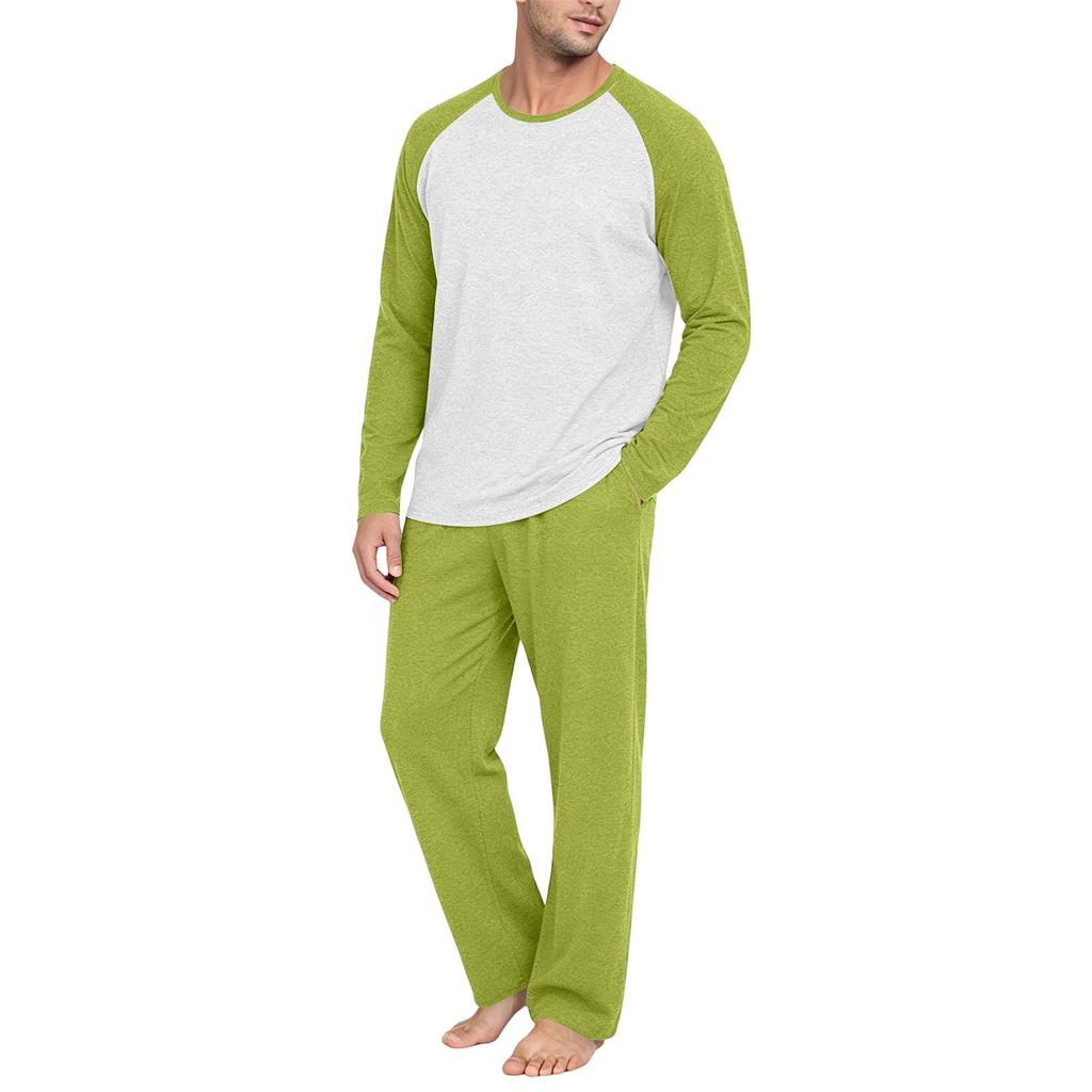 Men's Long Sleeve Pajama Set - Comfortable Sleepwear for Home Loungewear