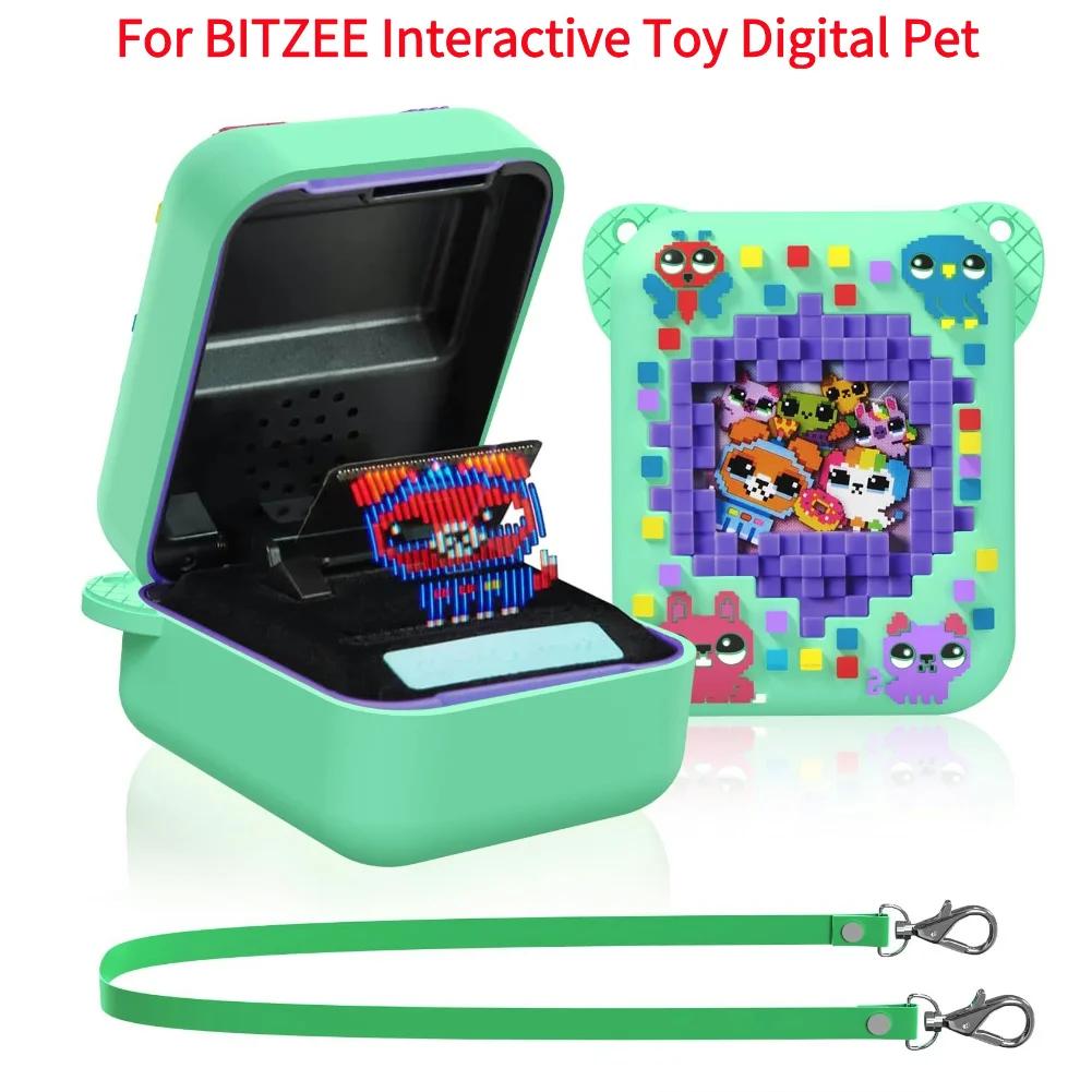 For Bitzee Digital Pet Protective Case Cover With Long Lanyard Silicone Protective Cover For Bitzee Magicals Interactive Toy