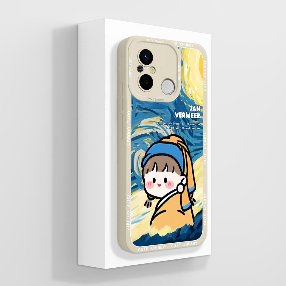 Coque Pour Redmi 12C 11A POCO C55 Coque Arrière Créative Protection Complète Protecteur Souple en Silicone Liquide Pour Redmi 12 C 11 A POCO C 55