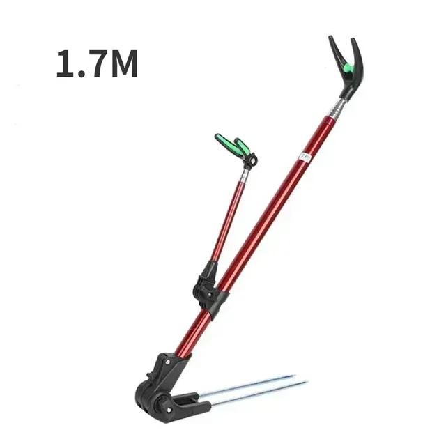 Thickened Telescopic Fishing Rod Bracket, Dual-purpose Fishing Rod Bracket, 1.7M New Stainless Steel Fishing Rod Bracket