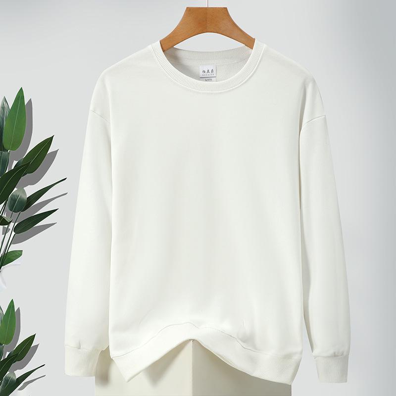 Unisex Pure Cotton Sweatshirt - Long Sleeve, Loose Fit, Round Neck, Ideal for Spring/Autumn