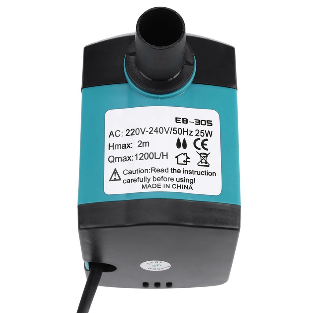 Ultra Leise Tauchwasserpumpe Fischteich Aquarium Tank Springbrunnen 25w