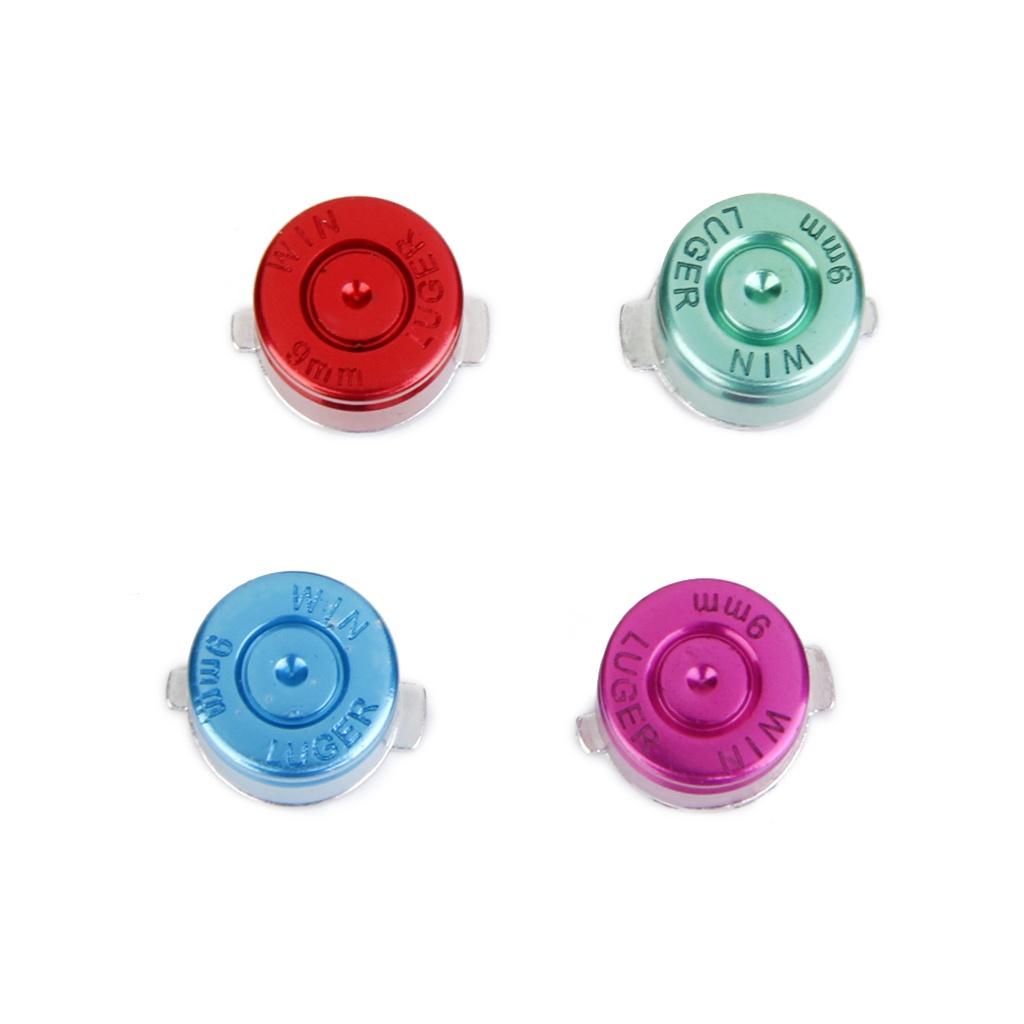Metal Bullet Buttons for PlayStation PS3/PS4 Controller 4pcs Colorful