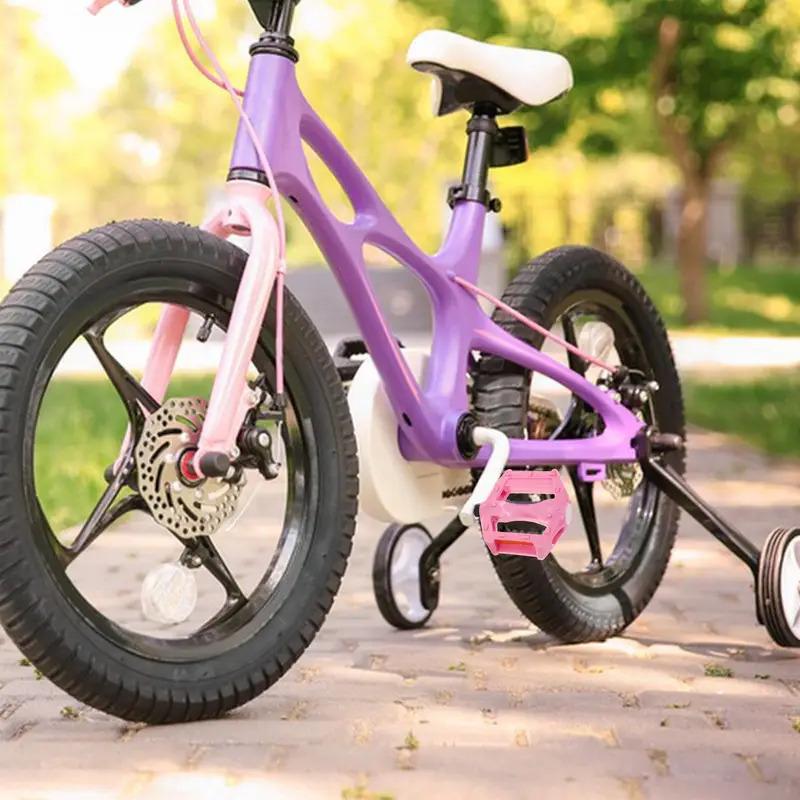 Dětské pedály na kolo, Ultralehké protiskluzové náhradní díly ve tvaru auta pro děti, Jízda, Plastové cyklistické příslušenství