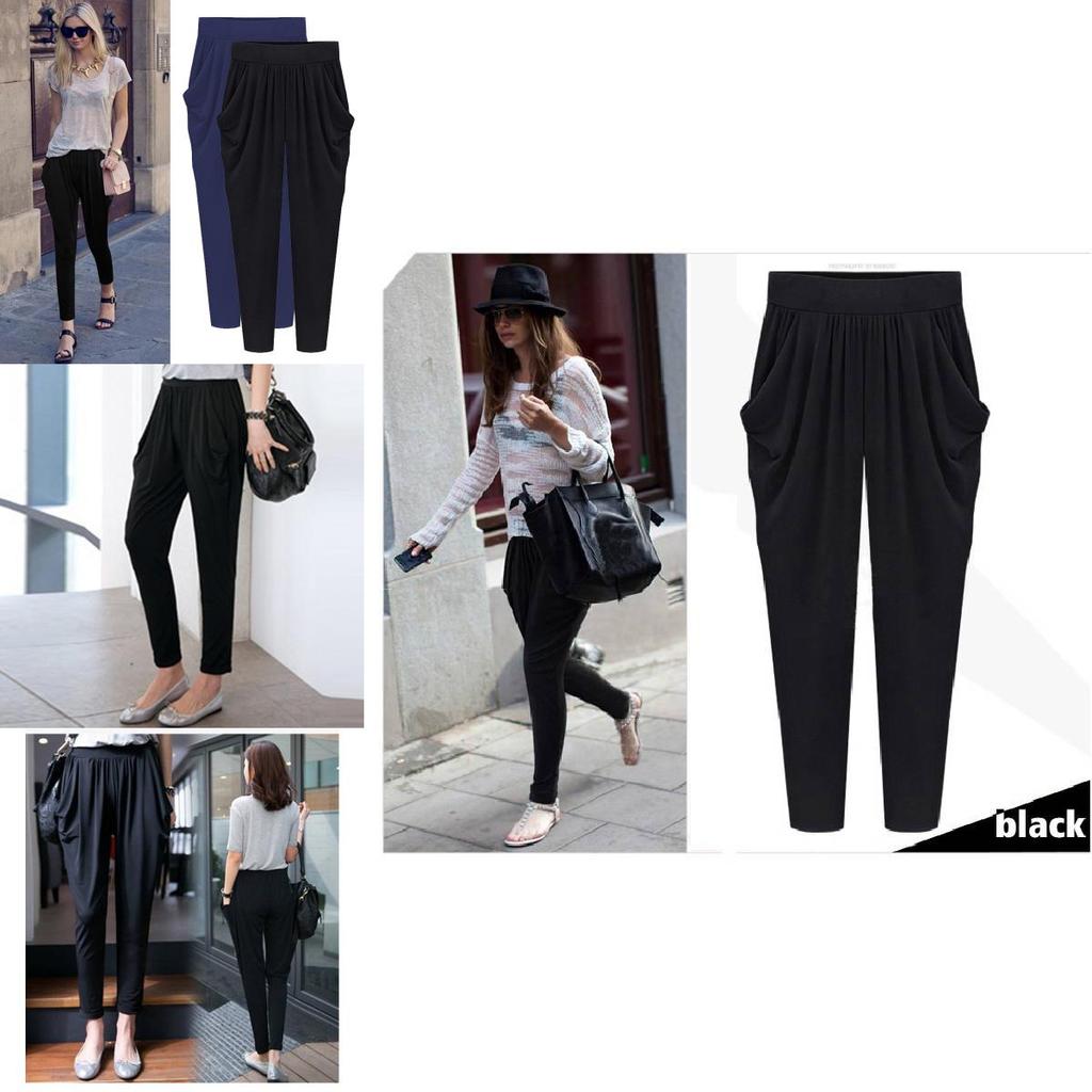 Casual Plus Size Harem Pants For Women With High Waist And Breathable Milk Silk Fabric For Summer Comfort