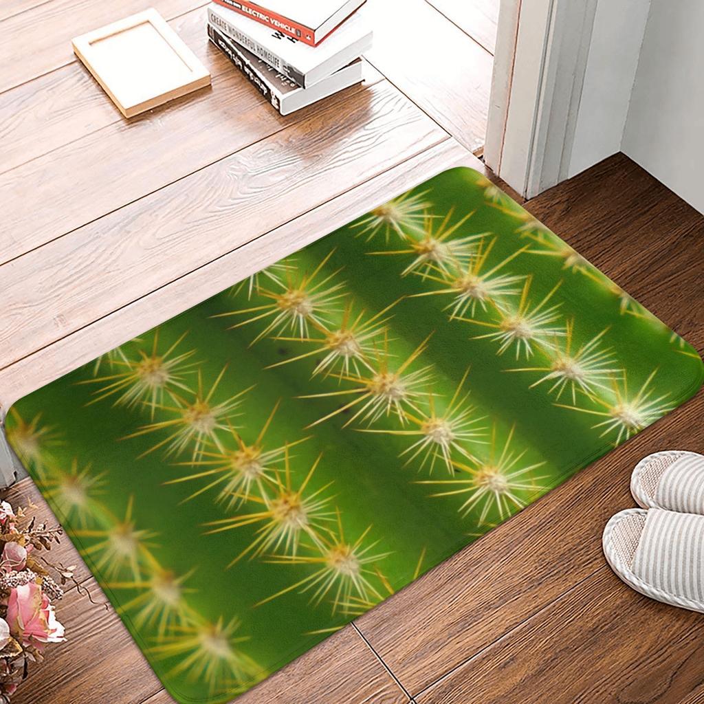 Colorful Cactus Floral Front Door Mat Anti-Slip Indoor Waterproof Cacti Succulents Doormat Garden Garage Entrance Rug Carpet