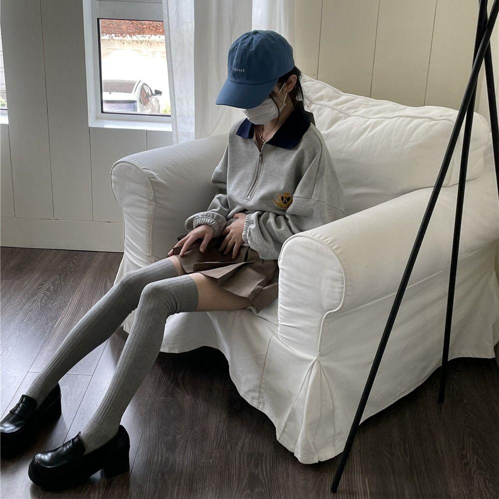 Keep Warm Long Tight Socks Pure Cotton Calf Socks Y2K Boot Socks  Fall Winter