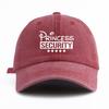 1pc Princess Security Print Washed Baseball Cap for AdultsMinimalist Retro Style Casual Soft Adjustable Dad HatPerfect As Gift