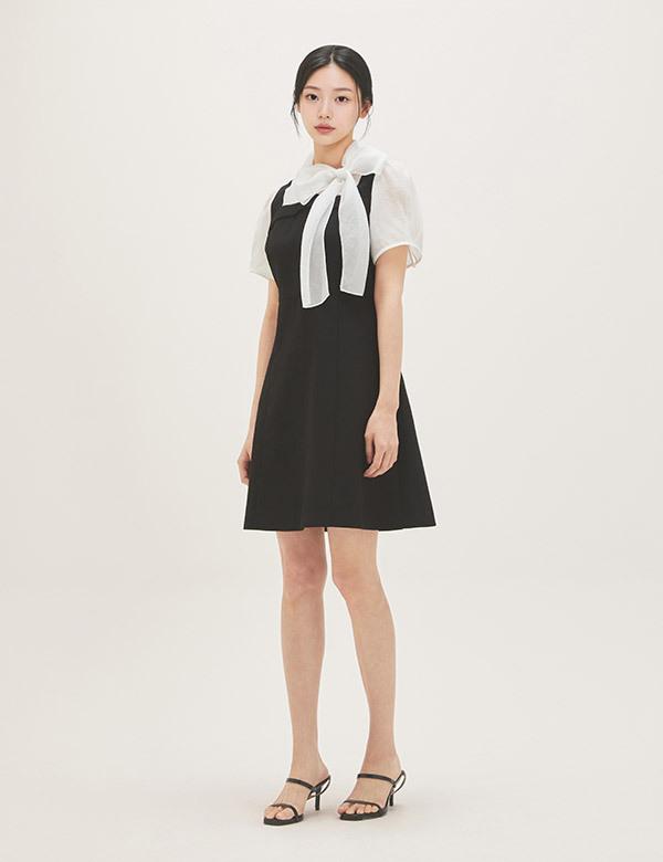 ROEM Woven Matching Mini Dress Rmowg26St1