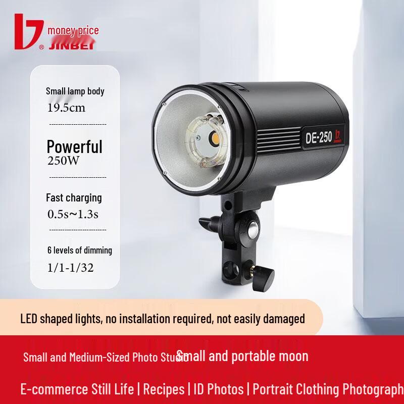 JINBEI DE250W Dual Studio Strobe Light Kit