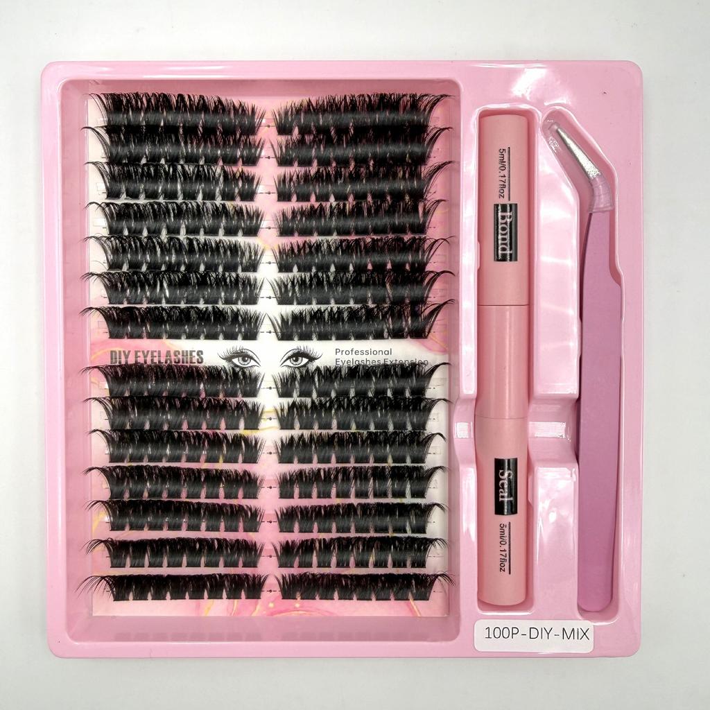 False Eyelash Extension Set Segmented Eyelashes Diy Eyelash Set