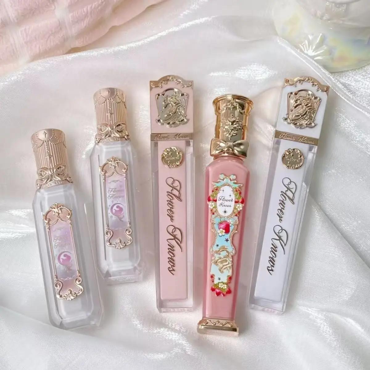 

Flower Knows Strawberry Rococo Series Cloud Lip Cream Lip Gloss Стойкий бархатный оттенок для губ Помада для женщин Косметика