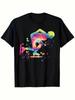 Camiseta de Patinaje de Velocidad con Gráficos de Patinador sobre Hielo - 100% Algodón Corte Holgado Camisa Casual, S-XXXL Para Deportes, Viajes y Uso Durante Todo el Año - Patinaje de Velocidad Ent