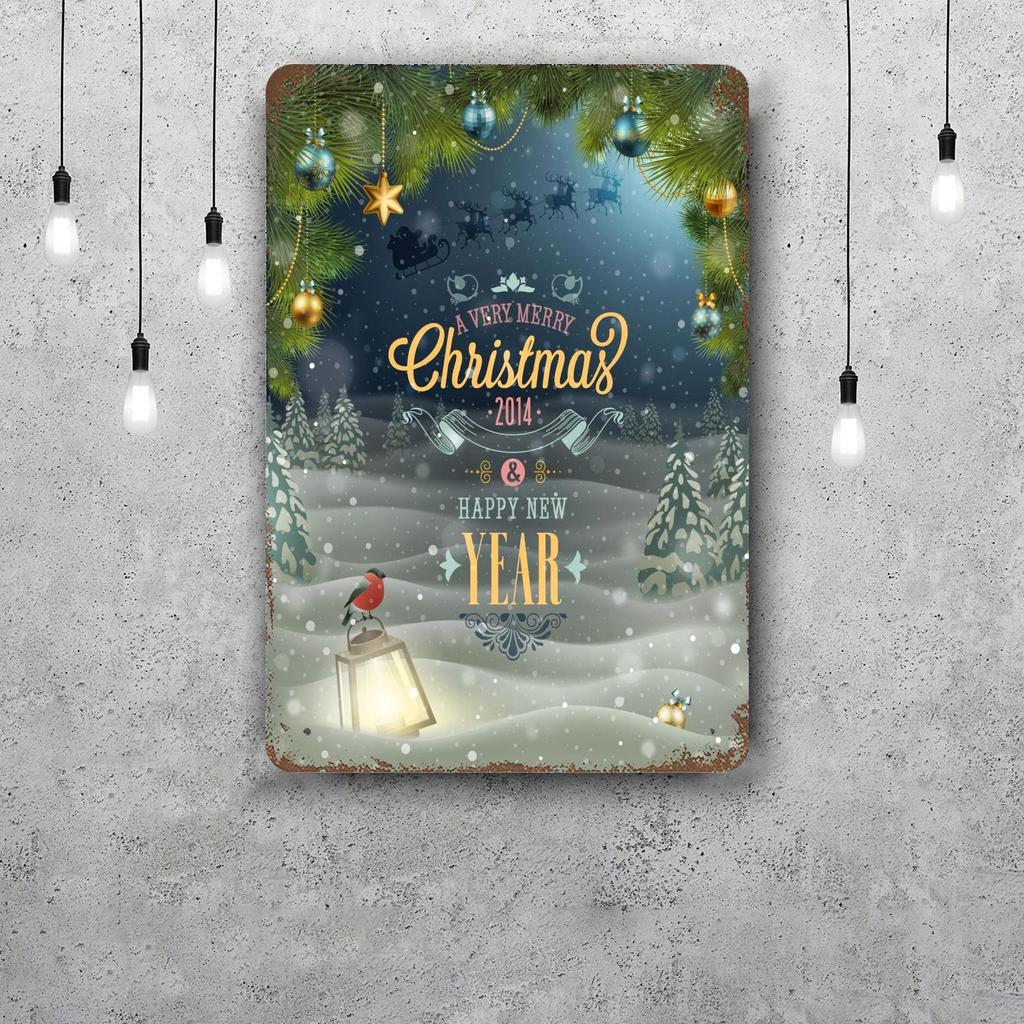 merry christmas Funny Bar Metal Sign Retro Plaque Vintage Sign Alcohol Drinker Pub Club Man Cave Kitchen Wall Decoration