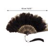 Wedding Feather Hand Fan Handmade Retro Lace Feather Fans for Wedding Party Gift Chinese Luxurious Wedding Decoration