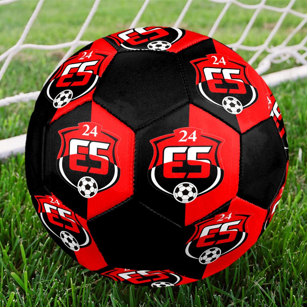 24 Erzincanspor Indoor Soccer Ball Colorful All Ages Size 5 Machine Stitched PVC Competition Ready Durable High-Bounce
