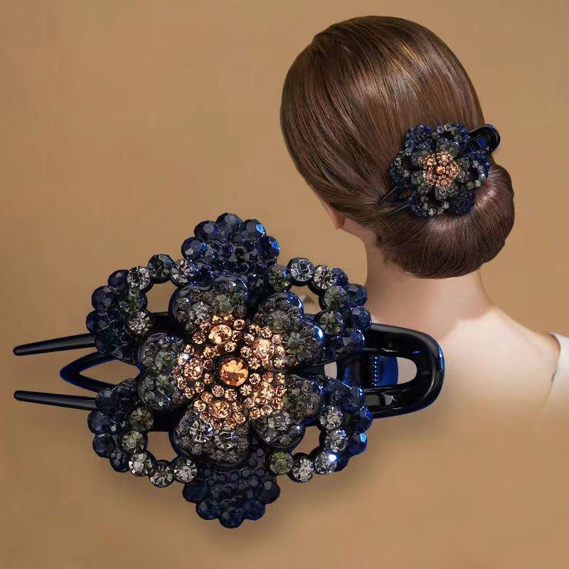 

Rhinestone Duckbill Hair Clip - Shark-Style Styling Accessory