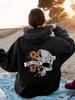Halloween Skull Print Hooded Sweatshirt - Autumn/Winter European & American Style