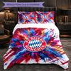 Set Biancheria da Letto Bayern Monaco Modello 3 Pezzi Morbida Copripiumino in Microfibra con Federe per Camera da Letto