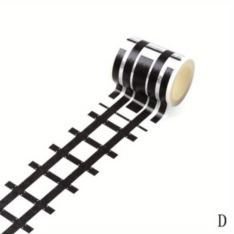 "No-Mess" Versatile Black Road & Car Tape - Removable, No-Residue Adhesive for DIY Crafts, Gift Wrapping & Decorations, 196.85" X 1.9"