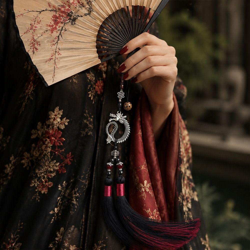 Drop Style Ancient Fan Pendant DIY Tassel Ornament Flute Pendant New Hanging Ornament