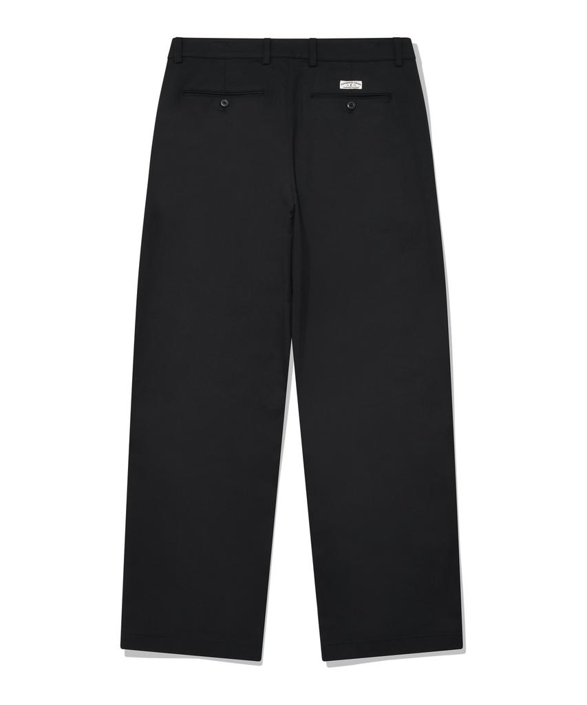 COVERNAT Semi-Wide Chino Pants Black