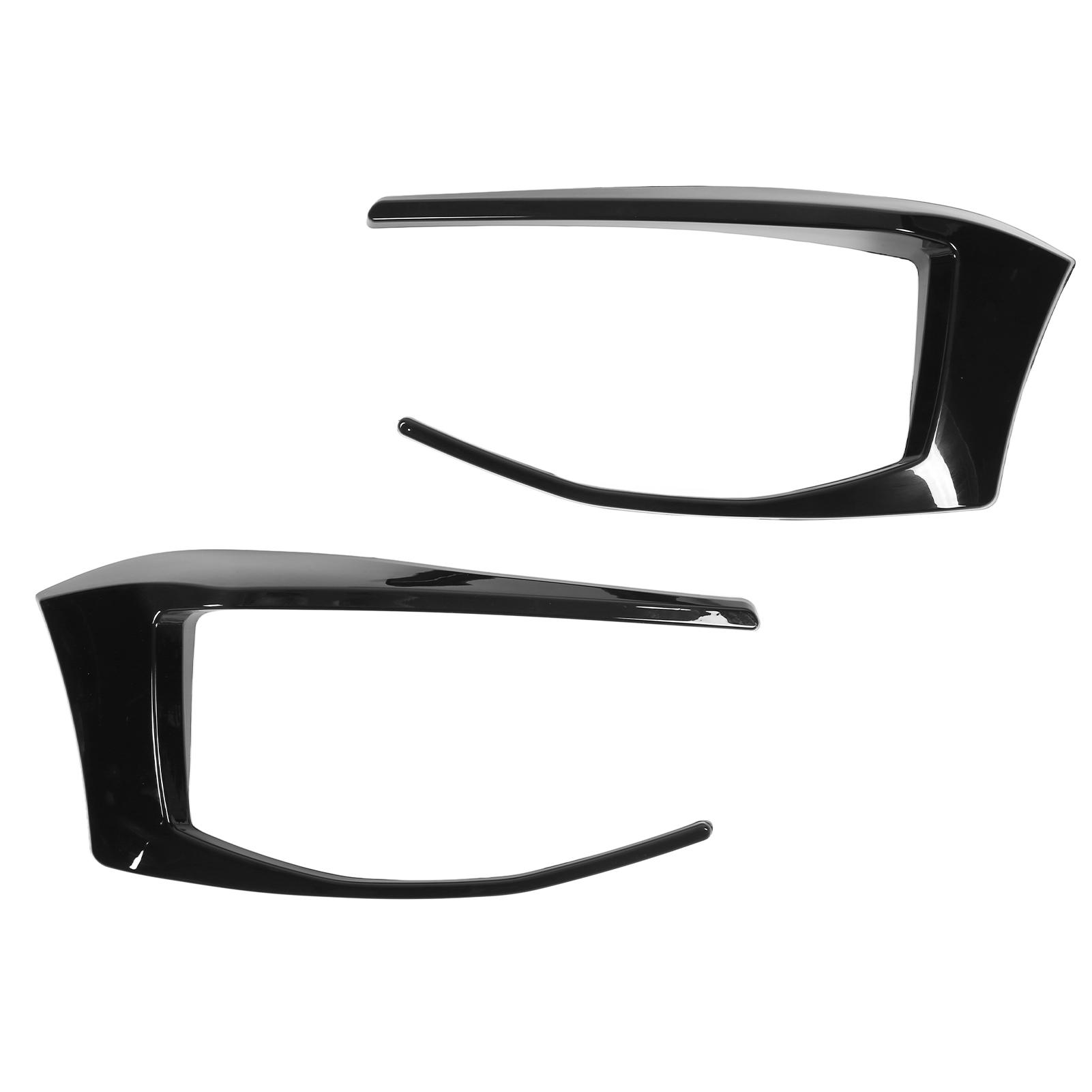 

Pair Rear Bumper Spoiler Air Vent Cover Glossy Black Wind Knife Left Right Replacement for 7 GTD R400 2012‑2015