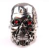 Terminator Skull Ring With Electroplated Alloy For Halloween Costume And Unisex Fashion