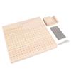 9.3in Rubber Wooden Crochet Blocking Board Crochet Accessories with 20pcs Steel Pins Stand for Knitting Crochet Projects