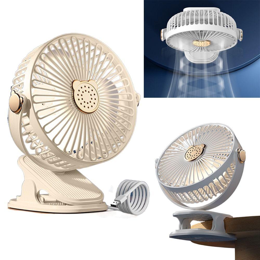 Rotation Desktop Hang Clip Fan Low Noise 3 In 1 Car Cooler Flexible Ceiling Electric Fan  Office