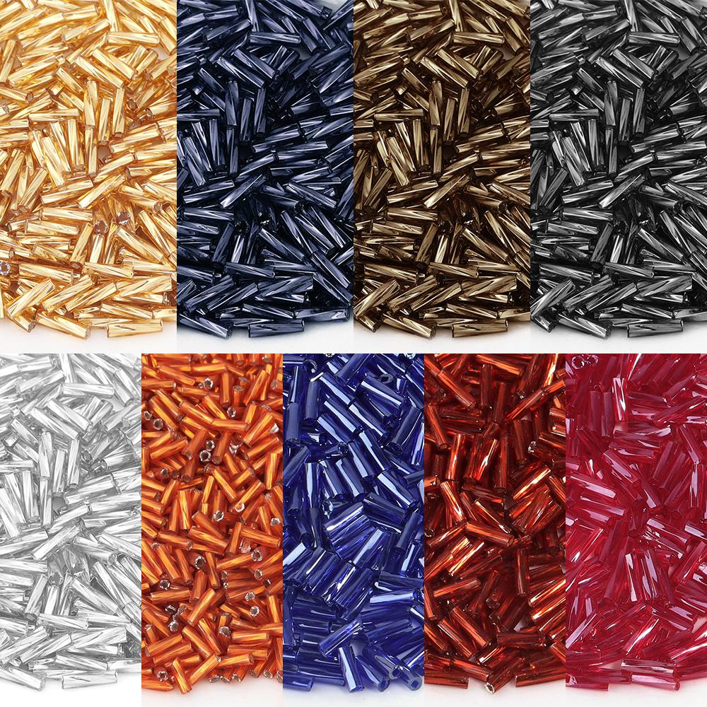 212/1060pcs 6mm Colorful Spiral Tube Shape Seed Beads Loose Spaced Glass Rice Beads For DIY Crafts Bracelet Necklace Accessories