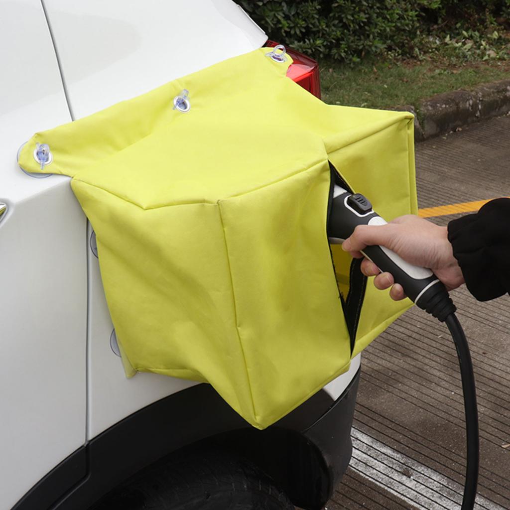 Magnet Adsorption Waterproof Cover EV Charger Waterproof Snow Rain Sun Dust Protection Compatible Most Electric Vehicle Chargers